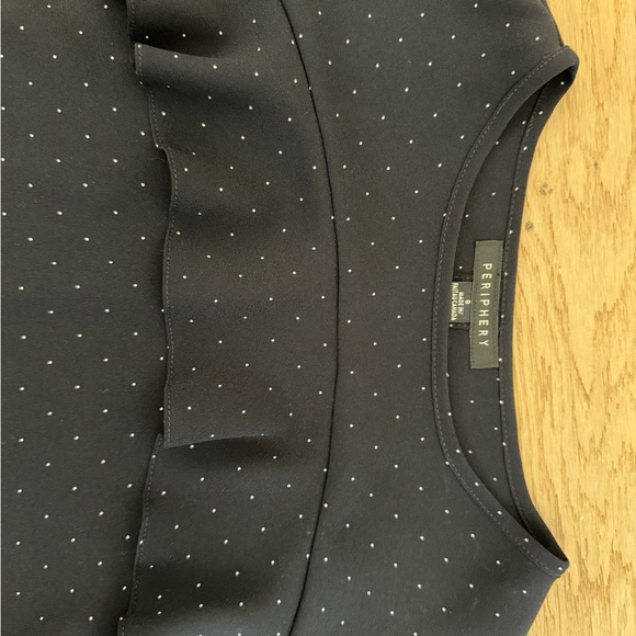 Navy dress from Periphery with white dots size 8 - Picture 3 of 6